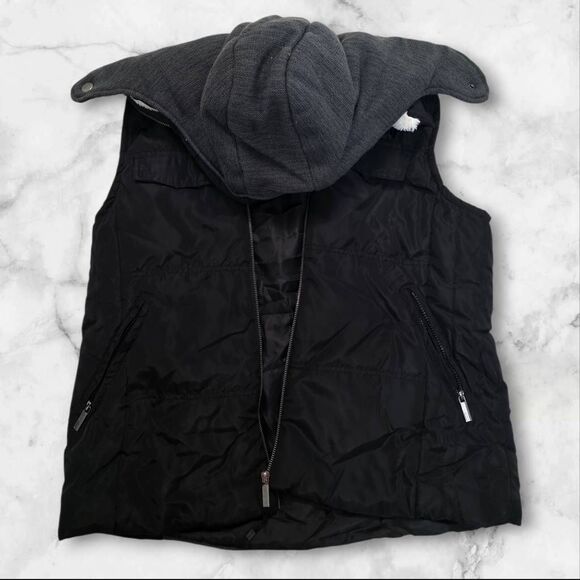 Black Hooded Vest Size 3XL - Picture 4 of 6